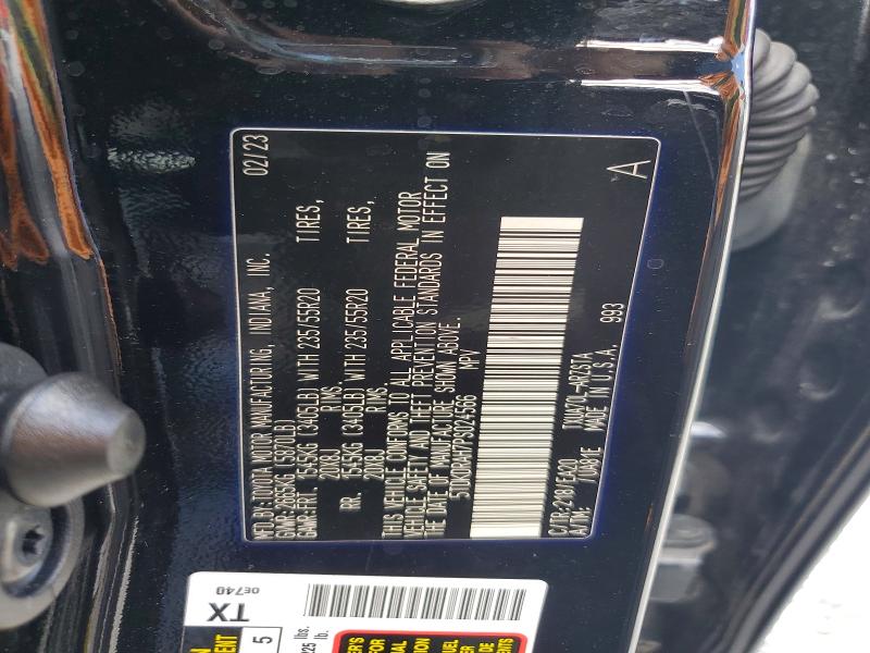 Продажа на аукционе авто 2023 Toyota Highlander, vin: 5TDKDRAH7PS024566, номер лота: 54013826