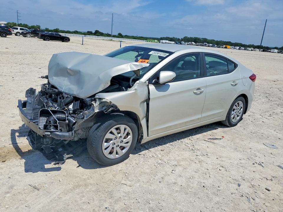 2017 Hyundai Elantra მანქანა იყიდება აუქციონზე, vin: KMHD74LF0HU398847, აუქციონის ნომერი: 55561236
