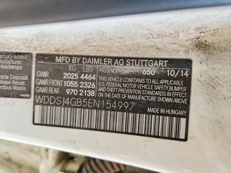 Aukcja sprzedaży 2014 Mercedes-benz Cla, vin: WDDSJ4GB5EN154997, numer aukcji: 53289096