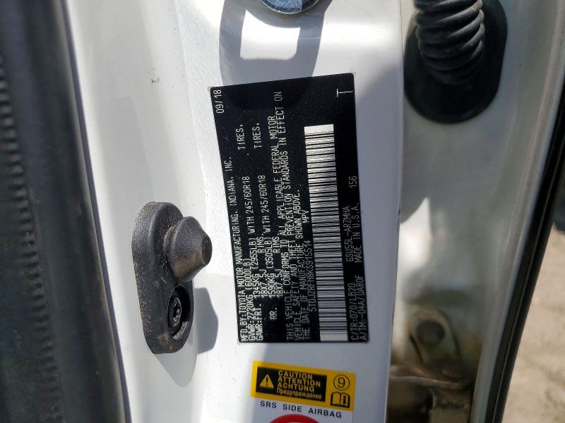 54627636 :رقم المزاد ، 5TDJZRFH8KS915514 vin ، 2019 Toyota Highlander مزاد بيع