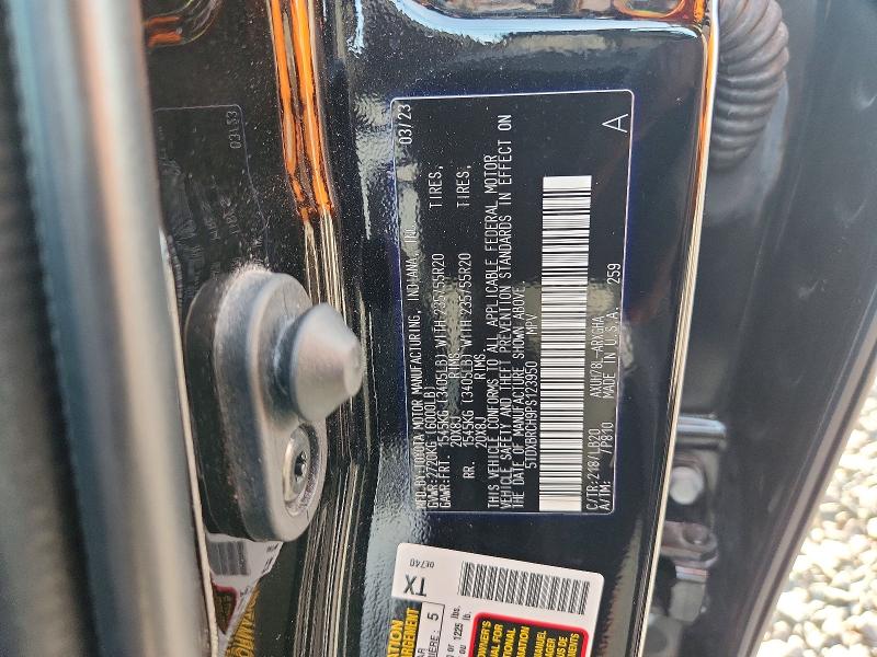 52835646 :رقم المزاد ، 5TDXBRCH9PS123950 vin ، 2023 Toyota Highlander Hybrid مزاد بيع