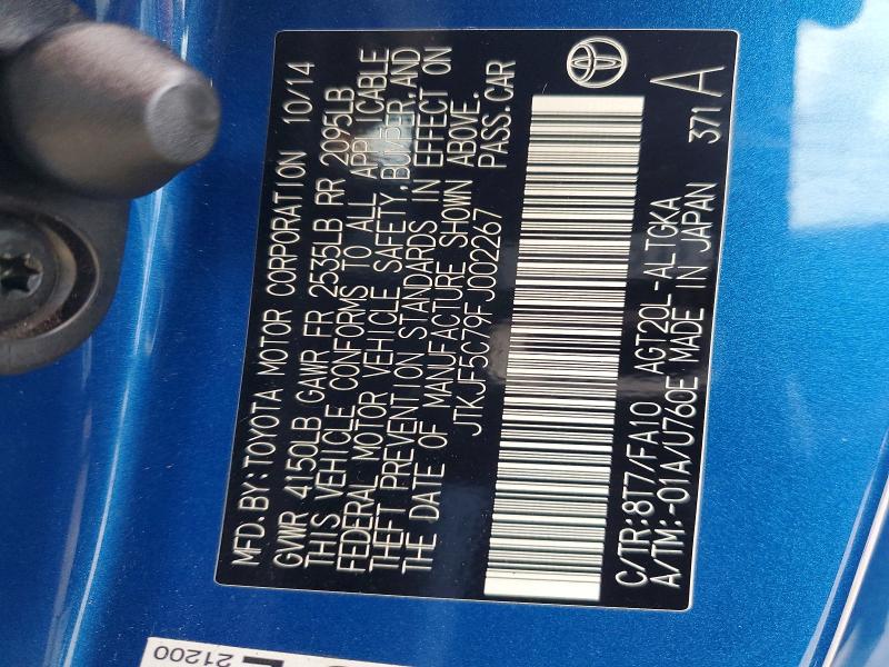 Продаж на аукціоні авто 2015 Scion Tc, vin: JTKJF5C79FJ002267, номер лоту: 54485716