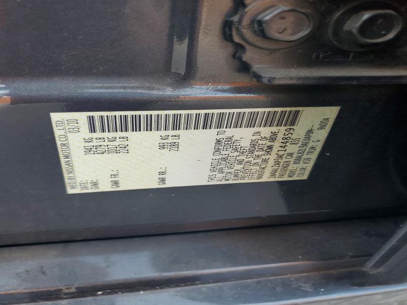 Aukcja sprzedaży 2010 Nissan Altima, vin: 1N4AL2AP3AC144859, numer aukcji: 54659766