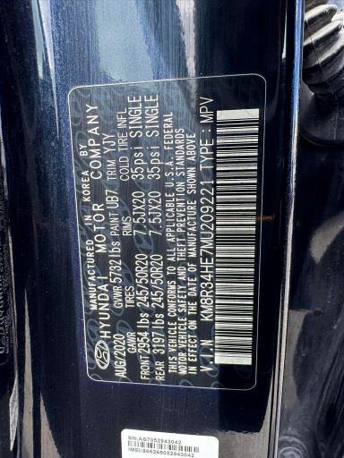 Продаж на аукціоні авто 2021 Hyundai Palisade, vin: KM8R34HE7MU209221, номер лоту: 53462646