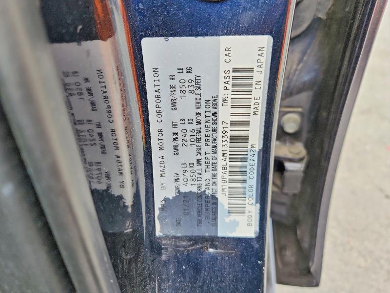 Aukcja sprzedaży 2021 Mazda 3, vin: JM1BPABL4M1333917, numer aukcji: 53616056