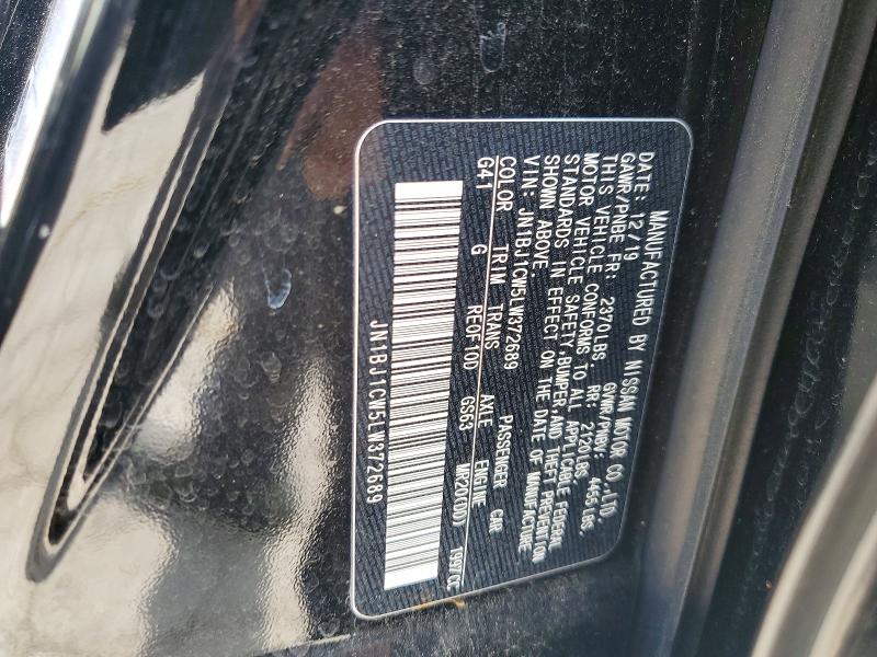 2020 Nissan Rogue Sport მანქანა იყიდება აუქციონზე, vin: JN1BJ1CW5LW372689, აუქციონის ნომერი: 55045226