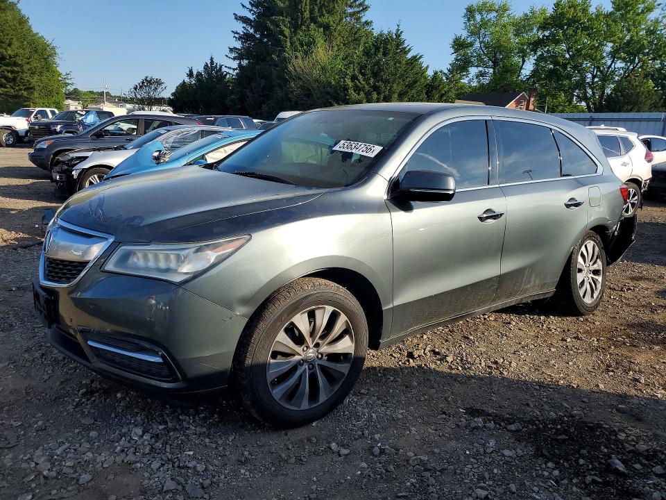 2014 Acura Mdx მანქანა იყიდება აუქციონზე, vin: 5FRYD4H44EB040997, აუქციონის ნომერი: 53634756
