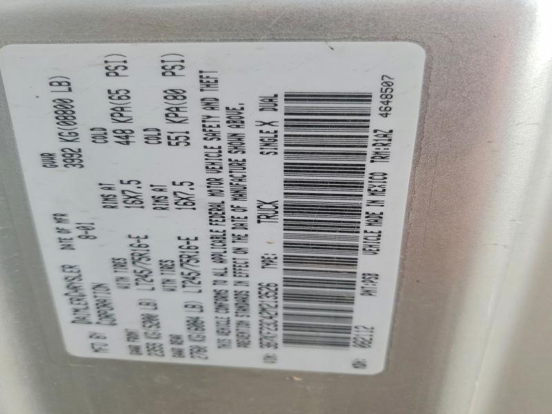 54865436 :رقم المزاد ، 3B7KF23C42M213526 vin ، 2002 Dodge Ram 2500 مزاد بيع
