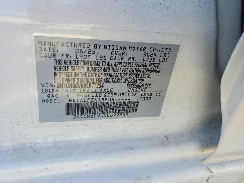 Продаж на аукціоні авто 2025 Nissan Versa, vin: 3N1CN8EV6SL877294, номер лоту: 53388046