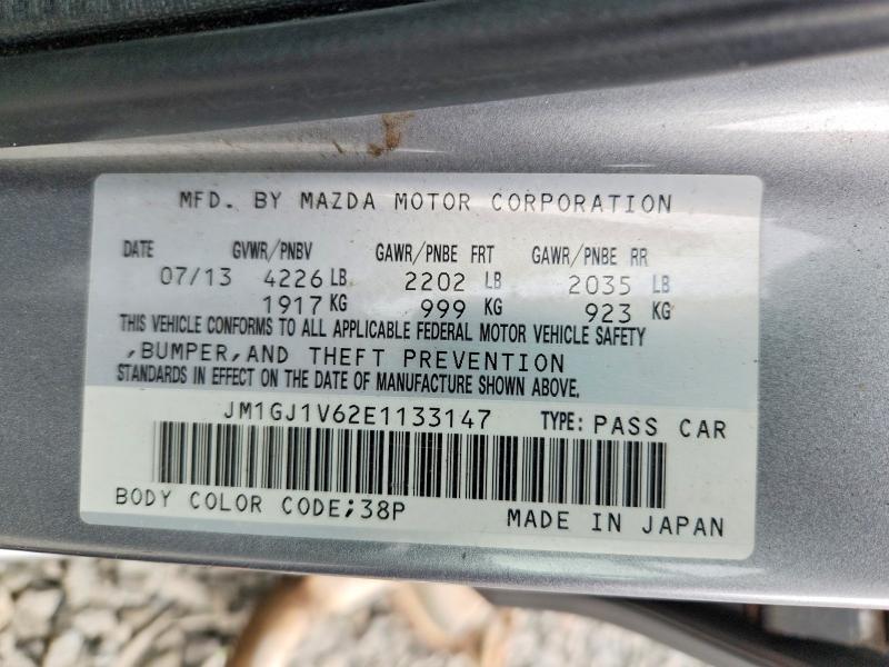 Продажа на аукционе авто 2014 Mazda 6, vin: JM1GJ1V62E1133147, номер лота: 52809826