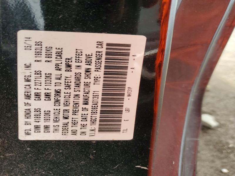 Aukcja sprzedaży 2014 Honda Accord, vin: 1HGCT1B36EA013971, numer aukcji: 55229006
