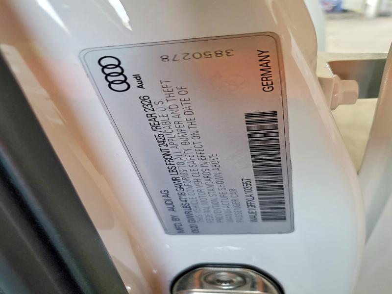 Aukcja sprzedaży 2020 Audi S3, vin: WAUE1GFFXLA103557, numer aukcji: 52729276