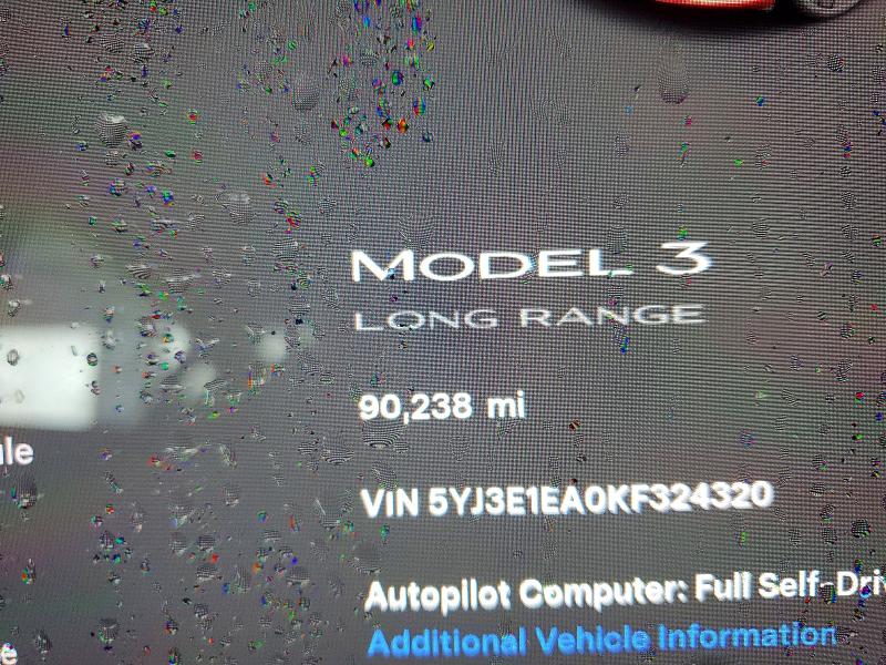 2019 Tesla Model 3 მანქანა იყიდება აუქციონზე, vin: 5YJ3E1EA0KF324320, აუქციონის ნომერი: 52122536