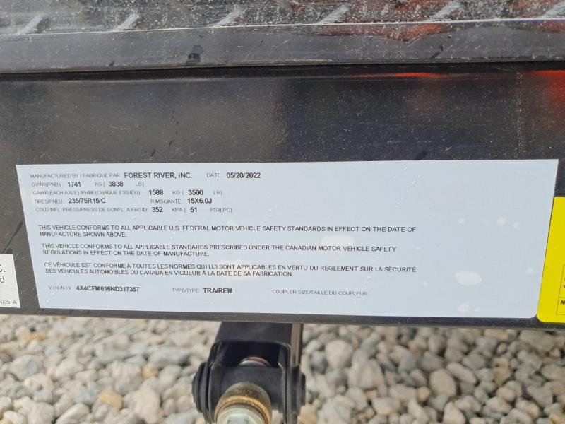Продаж на аукціоні авто 2022 Rockwood Recreational Vehicle (rv), vin: 4X4CFM616ND317357, номер лоту: 53155826