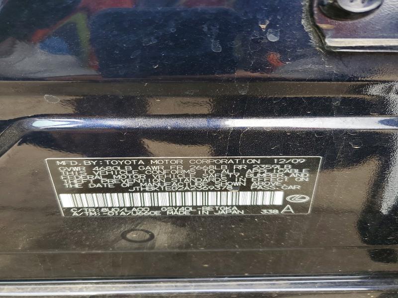 Продаж на аукціоні авто 2010 Lexus Es, vin: JTHBK1EG2A2369378, номер лоту: 51698116