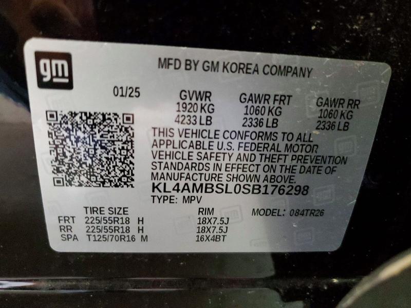 Aukcja sprzedaży 2025 Buick Encore Gx, vin: KL4AMBSL0SB176298, numer aukcji: 54918736