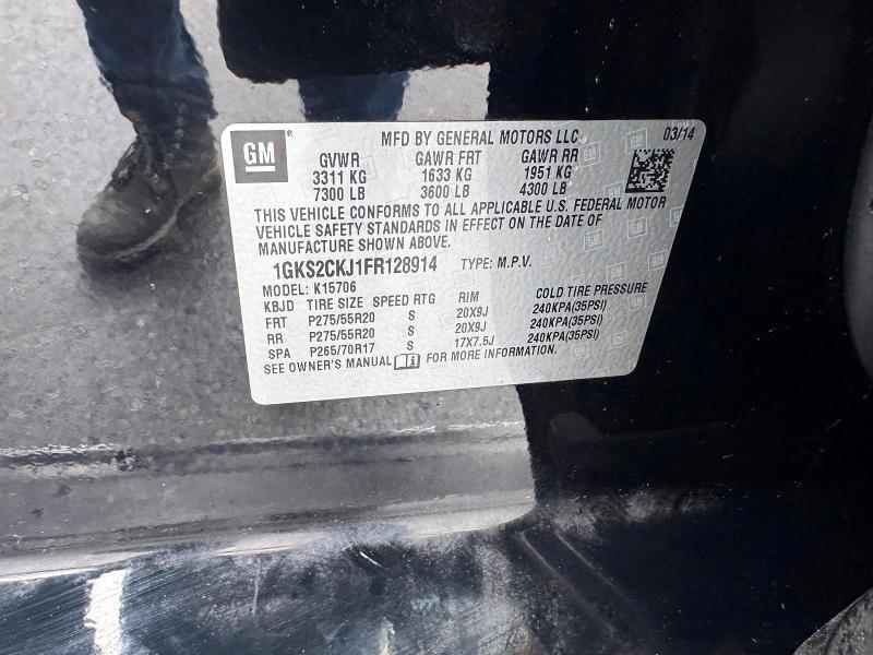 Продаж на аукціоні авто 2015 Gmc Yukon, vin: 1GKS2CKJ1FR128914, номер лоту: 54221946