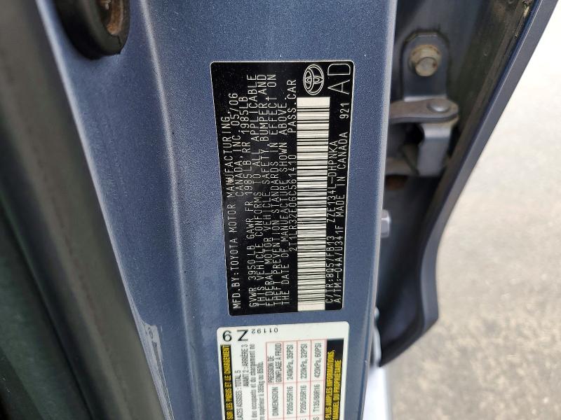 Aukcja sprzedaży 2006 Toyota Matrix, vin: 2T1LR32E06C561410, numer aukcji: 54505526