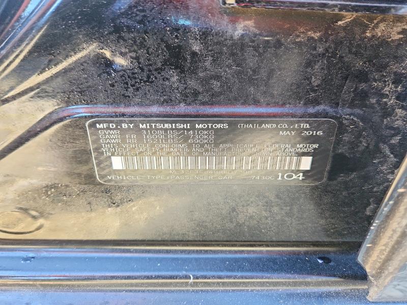 Aukcja sprzedaży 2017 Mitsubishi Mirage, vin: ML32F3FJ4HHF07298, numer aukcji: 52528416