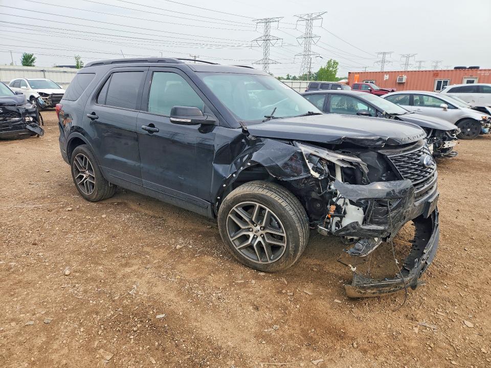 2018 Ford Explorer მანქანა იყიდება აუქციონზე, vin: 1FM5K8GT3JGC65479, აუქციონის ნომერი: 53840836