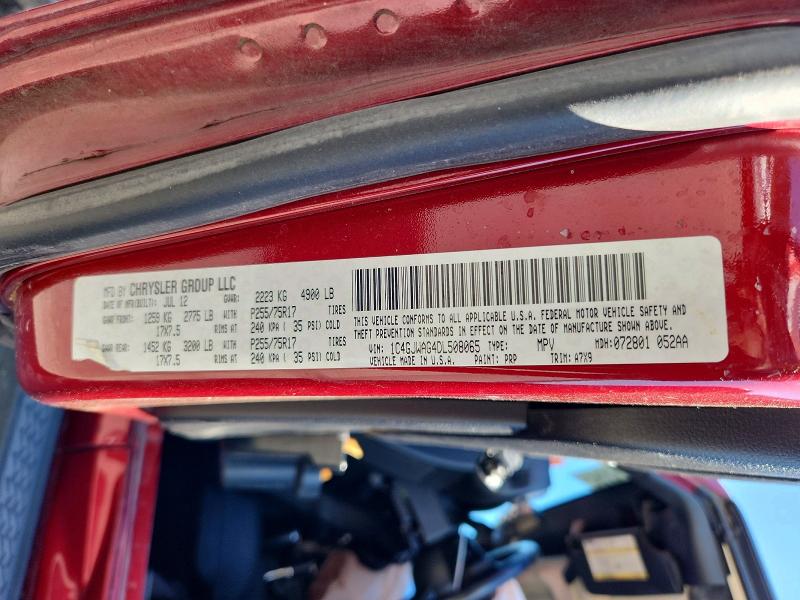 Продажа на аукционе авто 2013 Jeep Wrangler, vin: 1C4GJWAG4DL508065, номер лота: 54354246