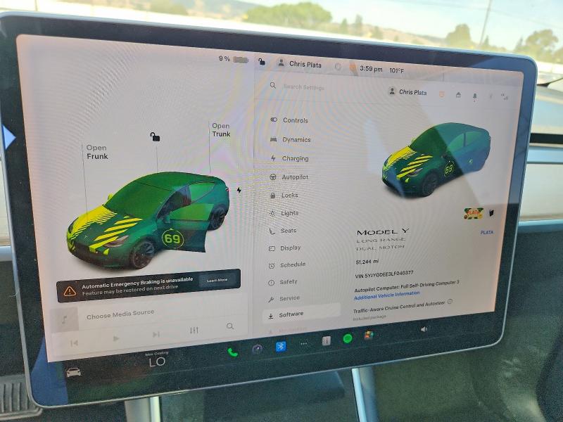 Продаж на аукціоні авто 2020 Tesla Model Y, vin: 5YJYGDEE3LF040377, номер лоту: 53665856