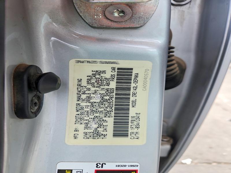 Aukcja sprzedaży 2012 Toyota Corolla, vin: 5YFBU4EE5CP037029, numer aukcji: 53095996