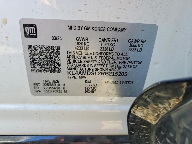 Aukcja sprzedaży 2024 Buick Encore Gx, vin: KL4AMDSL2RB215205, numer aukcji: 52854546
