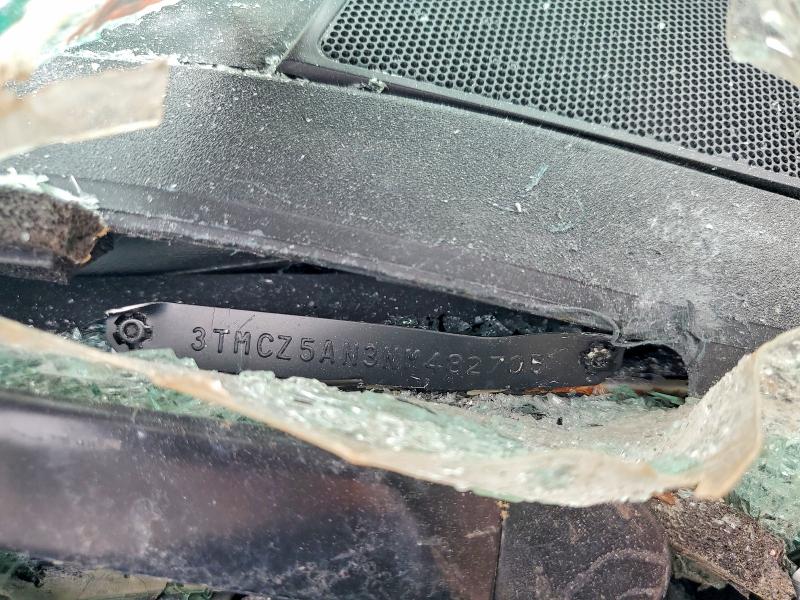 2022 Toyota Tacoma მანქანა იყიდება აუქციონზე, vin: 3TMCZ5AN3NM482705, აუქციონის ნომერი: 54620566