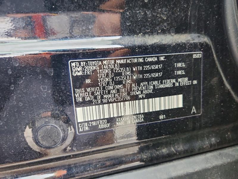 Продажа на аукционе авто 2023 Toyota Rav4, vin: 2T3F1RFV6PC357706, номер лота: 54766656