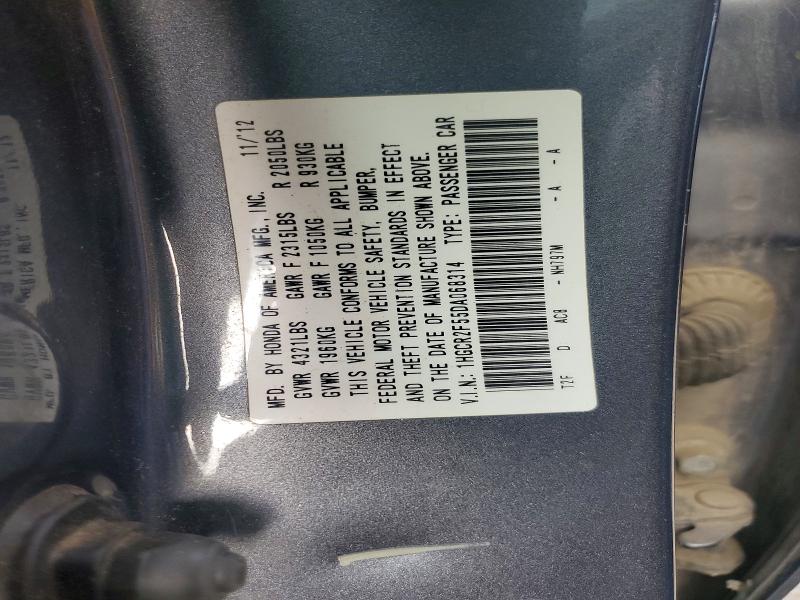 Продажа на аукционе авто 2013 Honda Accord, vin: 1HGCR2F55DA068314, номер лота: 55527826