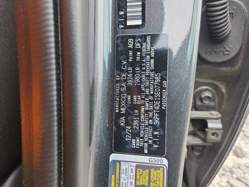 53322786 :رقم المزاد ، 3KPFT4DE1SE077985 vin ، 2025 Kia K4 مزاد بيع