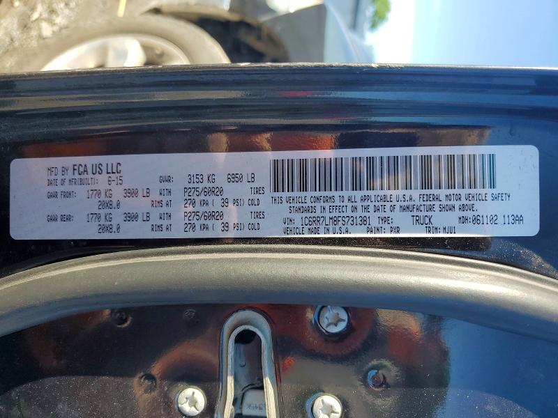 Продажа на аукционе авто 2015 Ram 1500, vin: 1C6RR7LM8FS731381, номер лота: 55025936