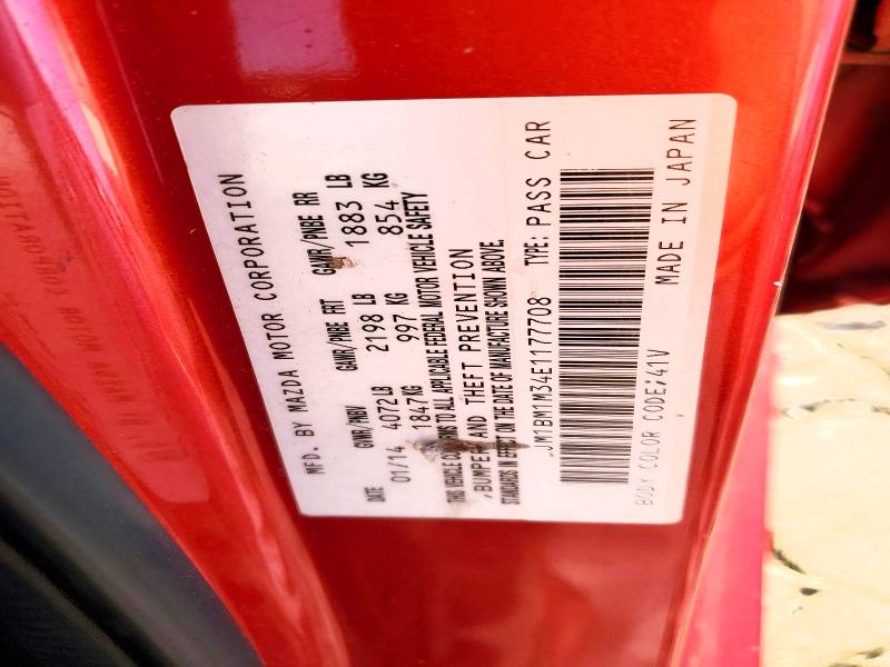 2014 Mazda 3 მანქანა იყიდება აუქციონზე, vin: JM1BM1M34E1177708, აუქციონის ნომერი: 52416836