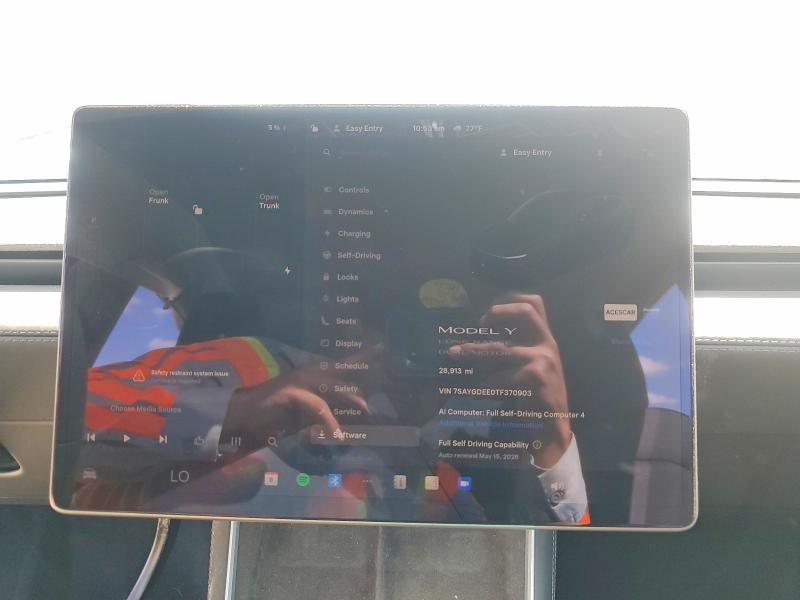 Aukcja sprzedaży 2026 Tesla Model Y, vin: 7SAYGDEE0TF370903, numer aukcji: 52457446