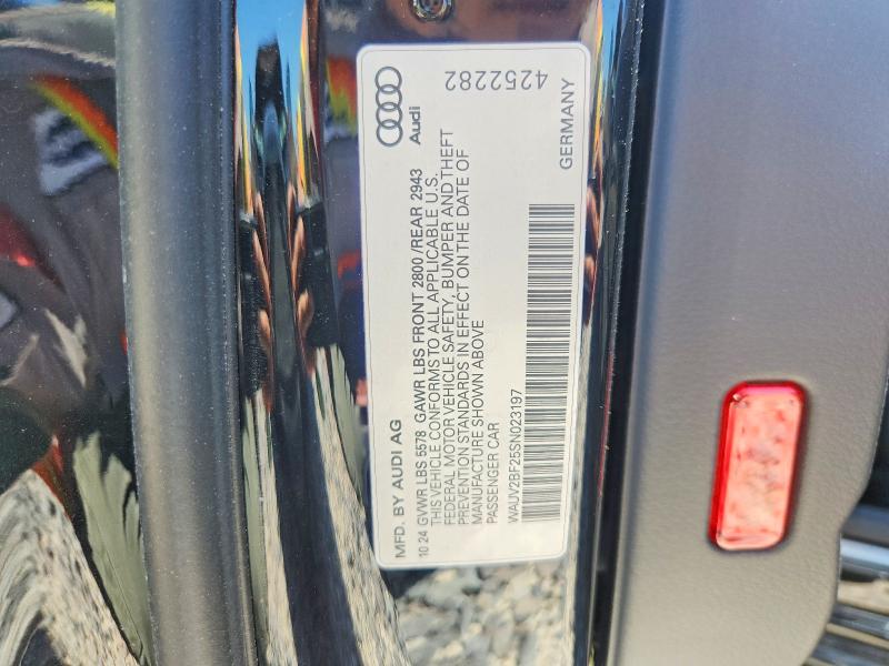 Продажа на аукционе авто 2025 Audi A7, vin: WAUV2BF25SN023197, номер лота: 53393946