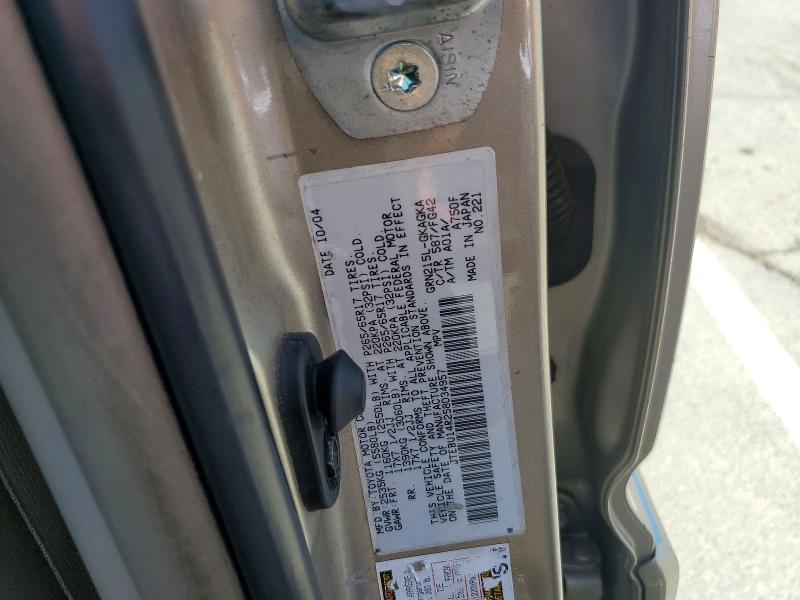Продажа на аукционе авто 2005 Toyota 4runner, vin: JTEBU14R258034957, номер лота: 54910656