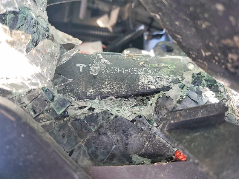2021 Tesla Model 3 მანქანა იყიდება აუქციონზე, vin: 5YJ3E1EC5MF925467, აუქციონის ნომერი: 49677576