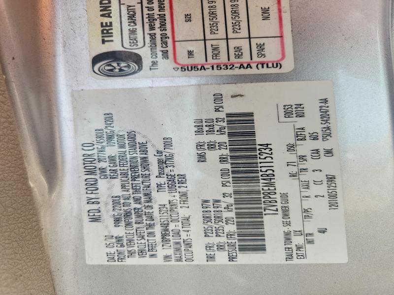 Aukcja sprzedaży 2011 Ford Mustang, vin: 1ZVBP8EM4B5115234, numer aukcji: 54623466