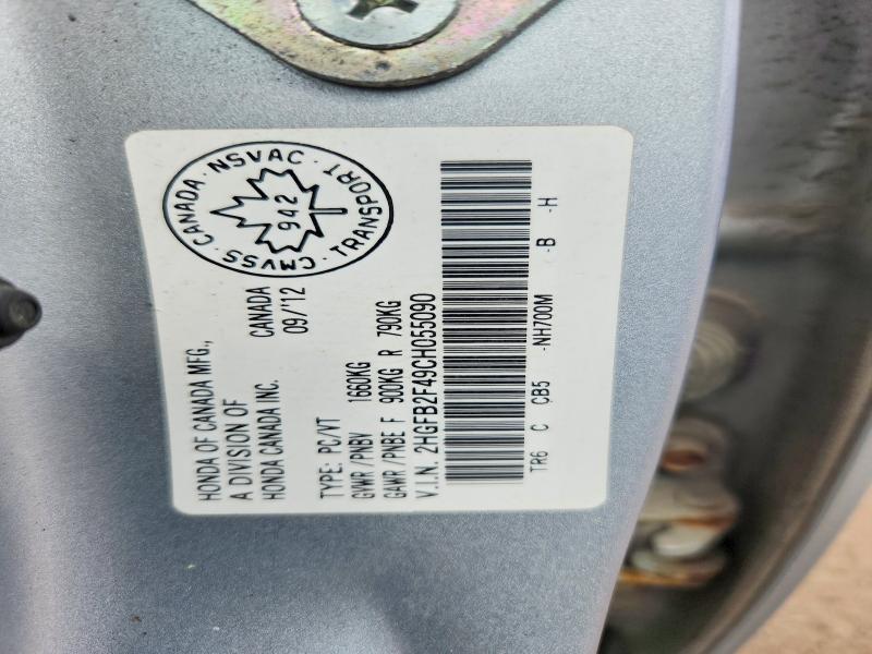 Aukcja sprzedaży 2012 Honda Civic, vin: 2HGFB2F49CH055090, numer aukcji: 55162386