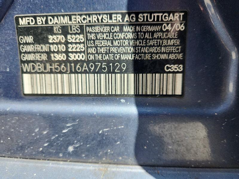 Продаж на аукціоні авто 2006 Mercedes-benz E, vin: WDBUH56J16A975129, номер лоту: 53601606