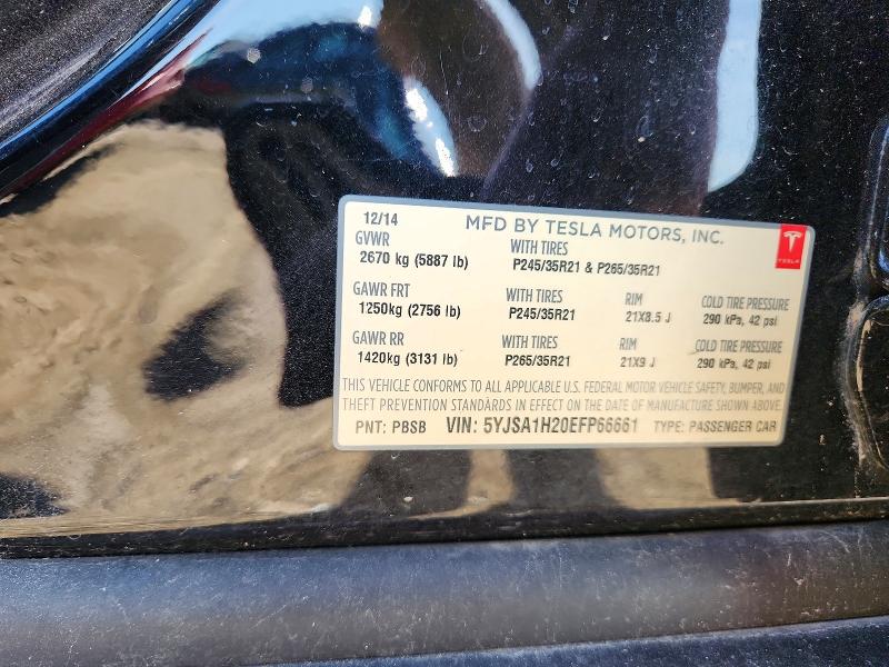 Продажа на аукционе авто 2014 Tesla Model S, vin: 5YJSA1H20EFP66661, номер лота: 53424866