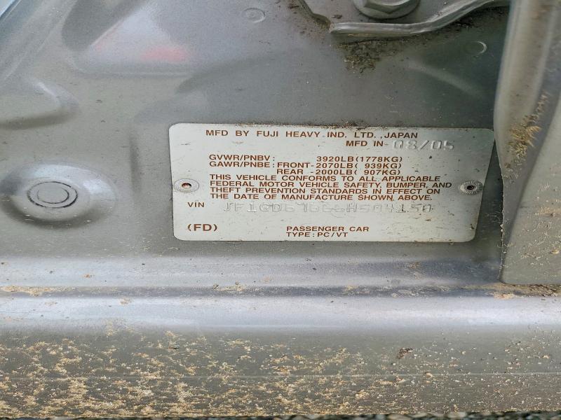 Aukcja sprzedaży 2006 Subaru Impreza, vin: JF1GD67666H504150, numer aukcji: 51501306