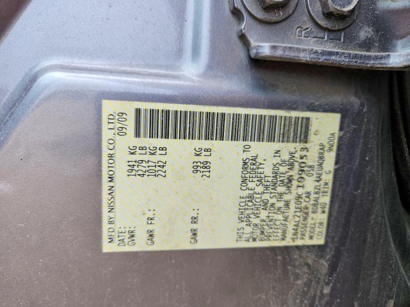 2009 Nissan Altima მანქანა იყიდება აუქციონზე, vin: 1N4AL21E09C199053, აუქციონის ნომერი: 53310016