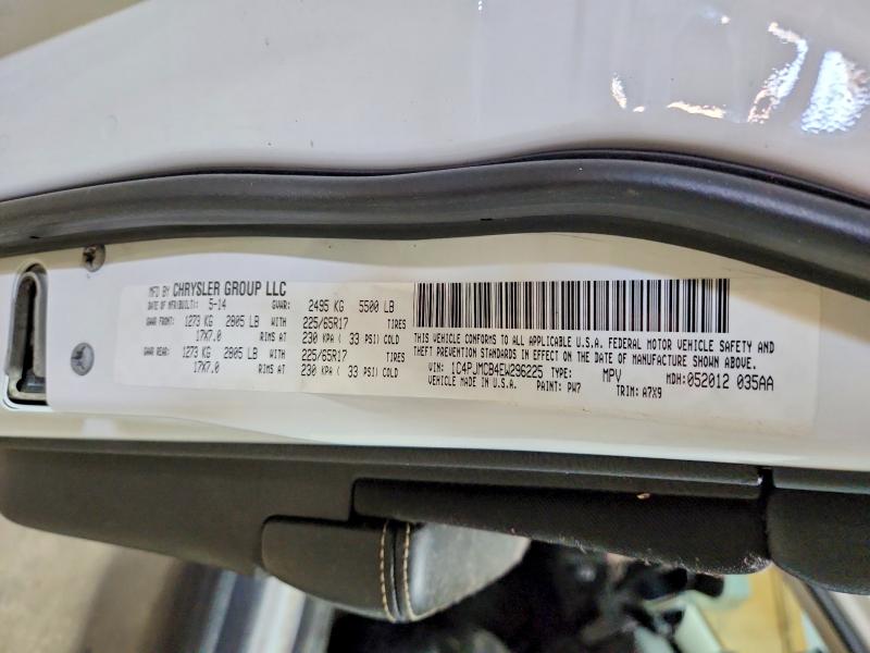 Продажа на аукционе авто 2014 Jeep Cherokee, vin: 1C4PJMCB4EW296225, номер лота: 54610706