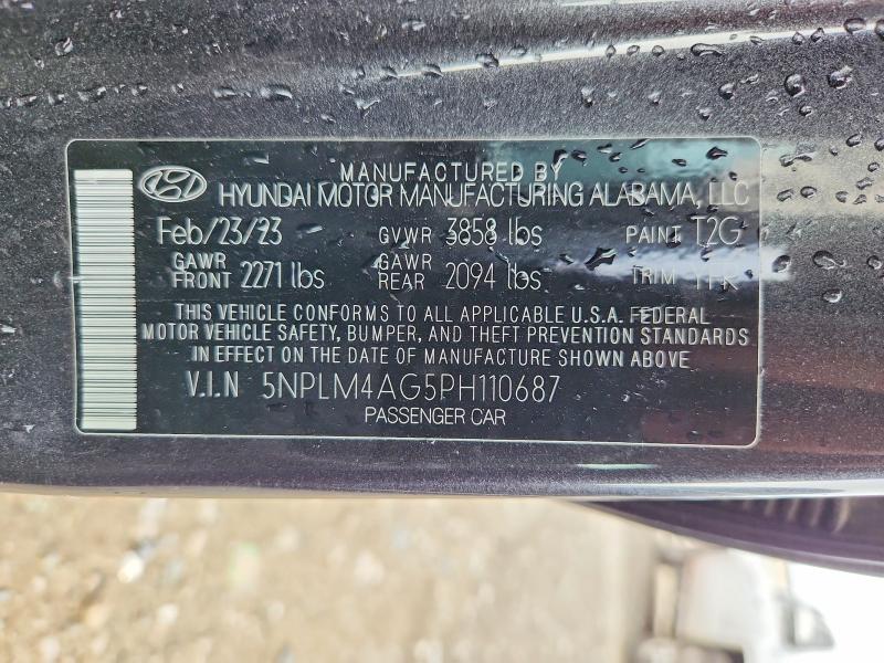 Aukcja sprzedaży 2023 Hyundai Elantra, vin: 5NPLM4AG5PH110687, numer aukcji: 53323536