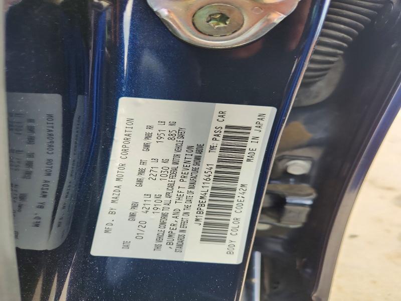 Aukcja sprzedaży 2020 Mazda 3, vin: JM1BPBEM4L1164541, numer aukcji: 53967846