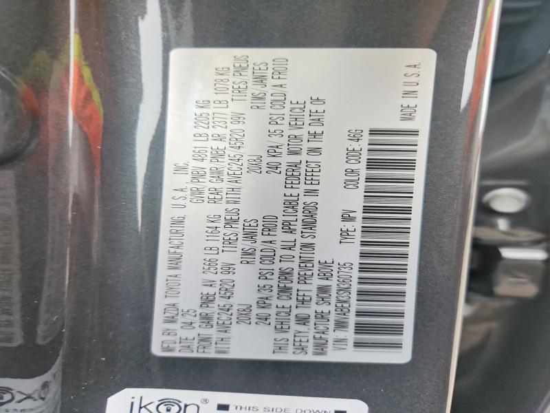 Aukcja sprzedaży 2025 Mazda Cx-50, vin: 7MMVABEM3SN360735, numer aukcji: 54642706