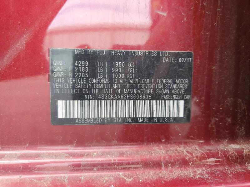 Aukcja sprzedaży 2017 Subaru Impreza, vin: 4S3GKAA63H3608638, numer aukcji: 54784256