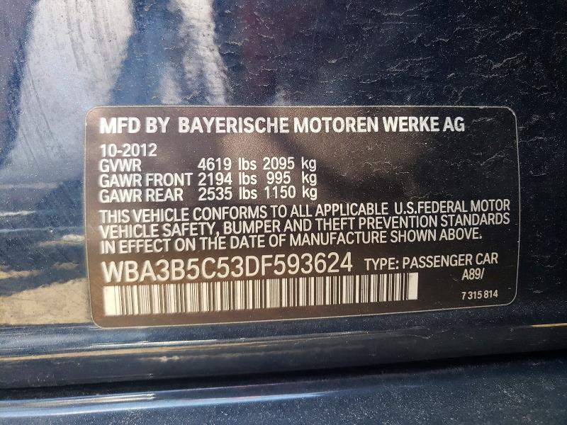 Продажа на аукционе авто 2013 Bmw 328, vin: WBA3B5C53DF593624, номер лота: 54388346